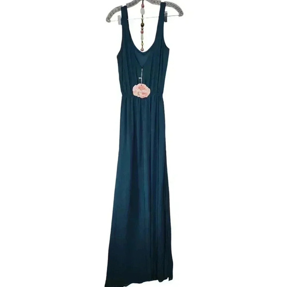 Show me your MUMU Kendall Maxi dress wedding bridesmaid xxSMALL NEW Jade - Picture 4 of 5